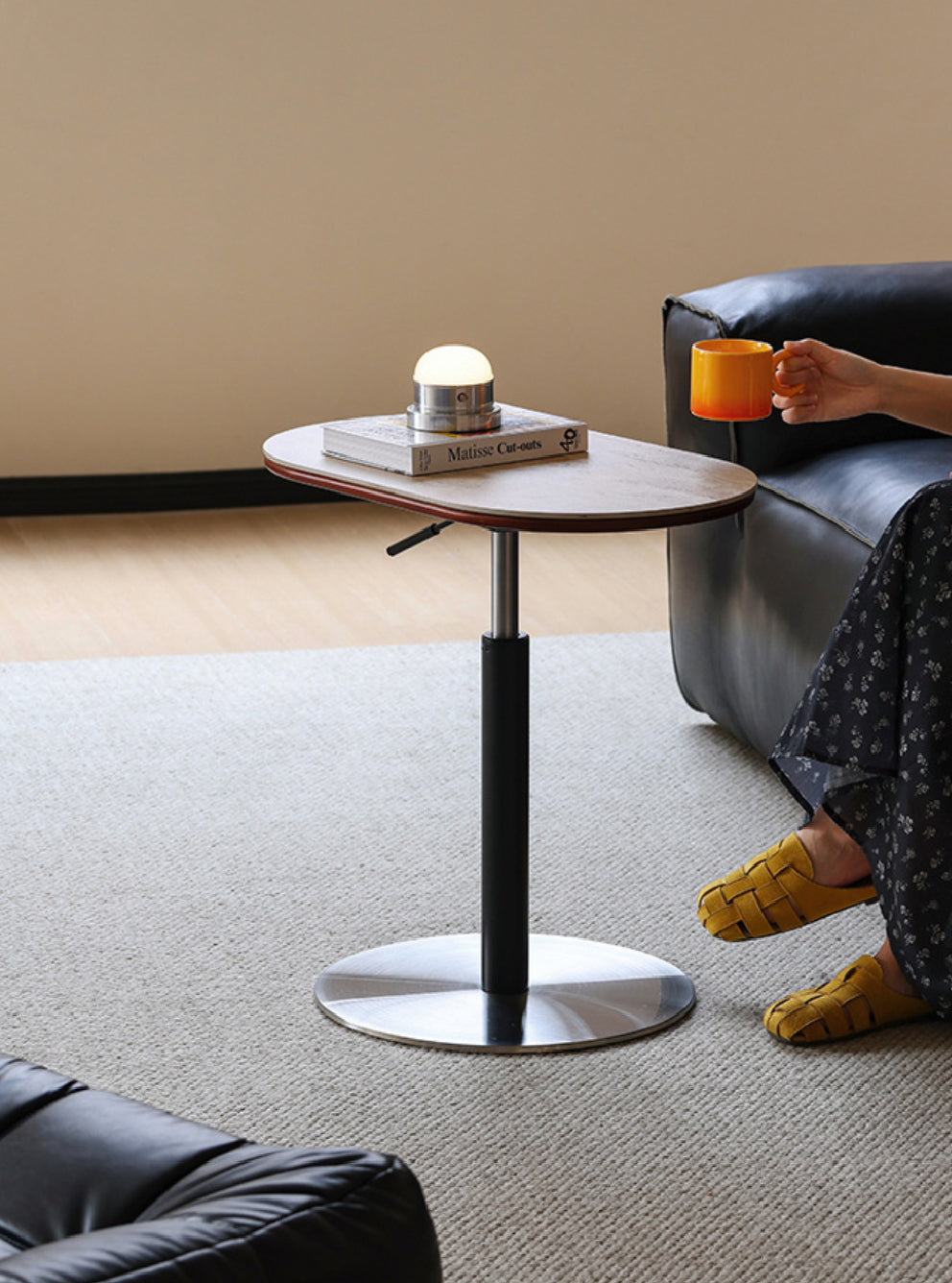 Lune Adjustable Height Side Table