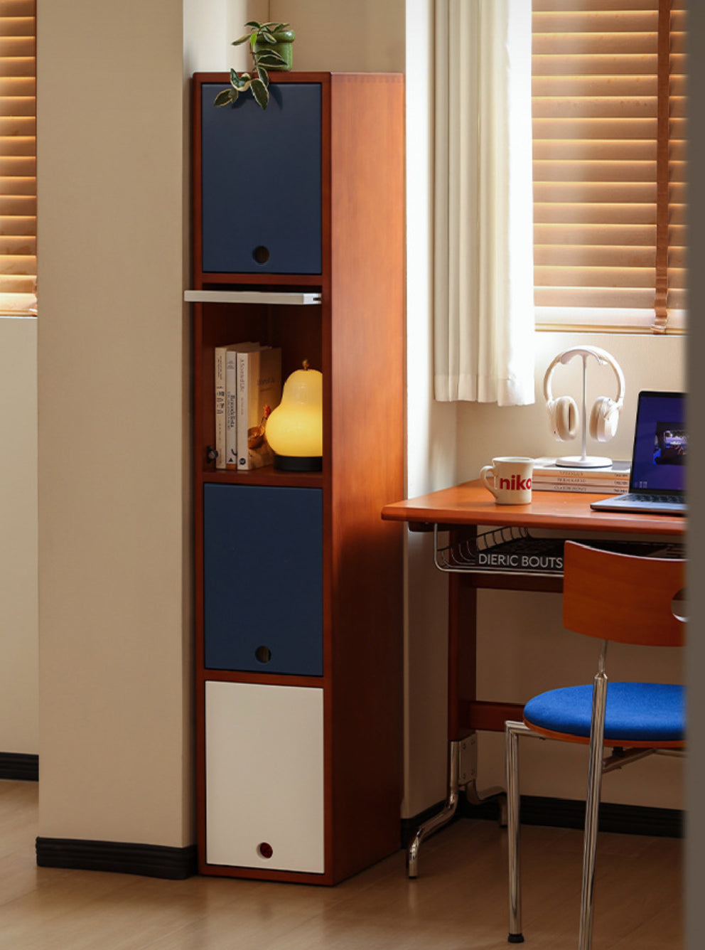 Seis Super Slim Solid Wood Cabinet