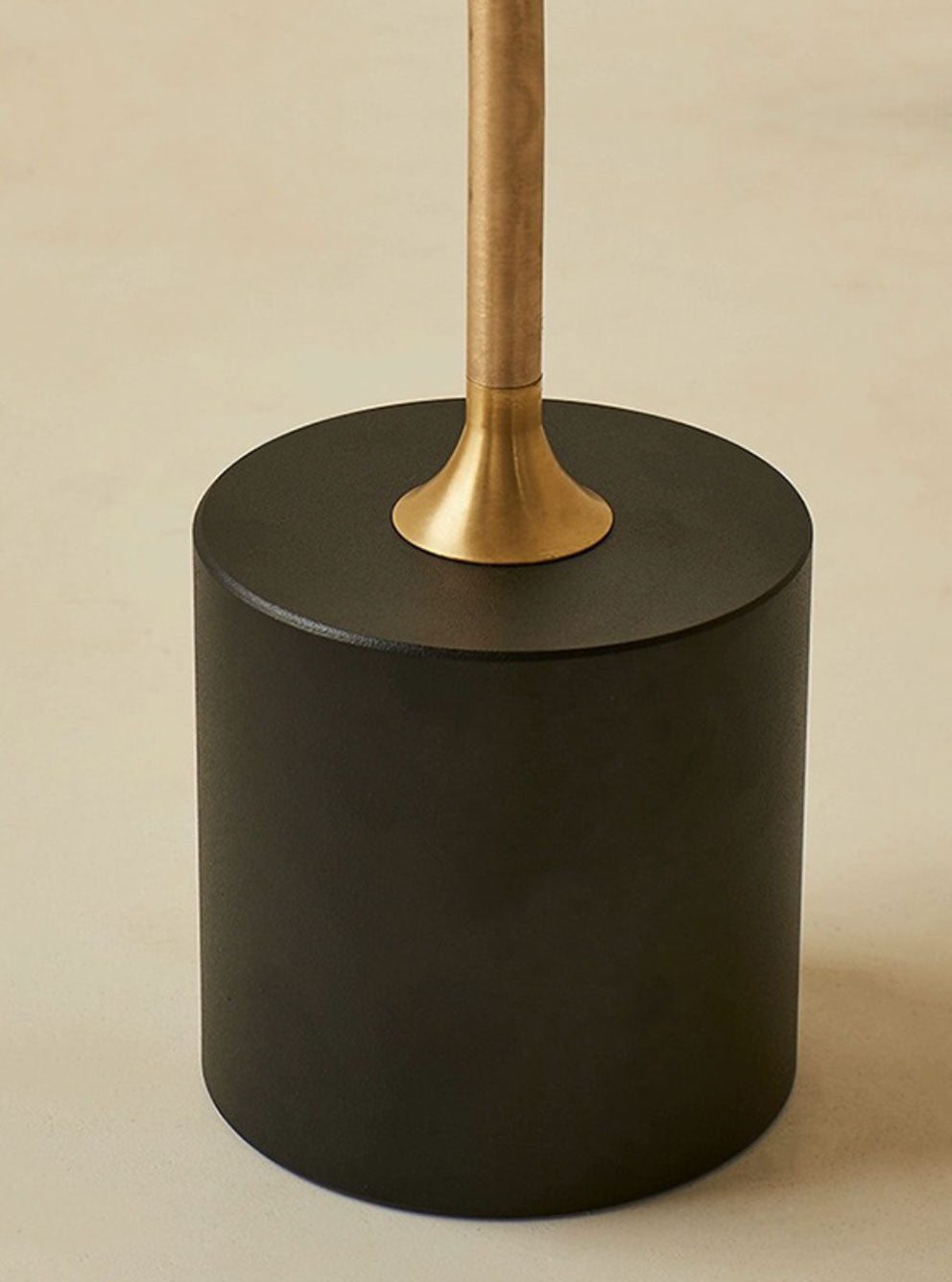 Placa Solid Wood and Brass Side Table