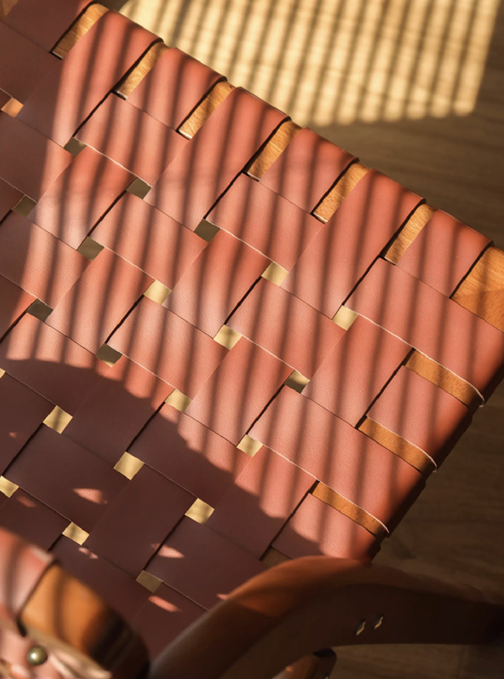 Ida Solid Wood and Leather Chair (Foldable)