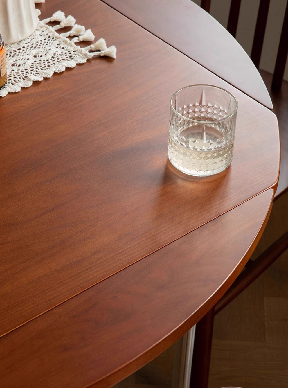 Solid Wood Foldable Round Table