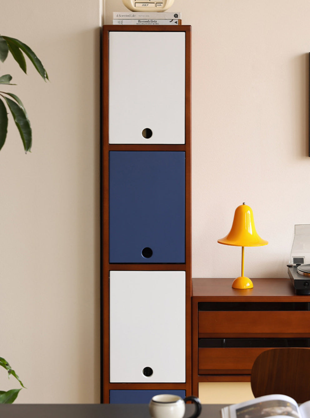 Seis Super Slim Solid Wood Cabinet