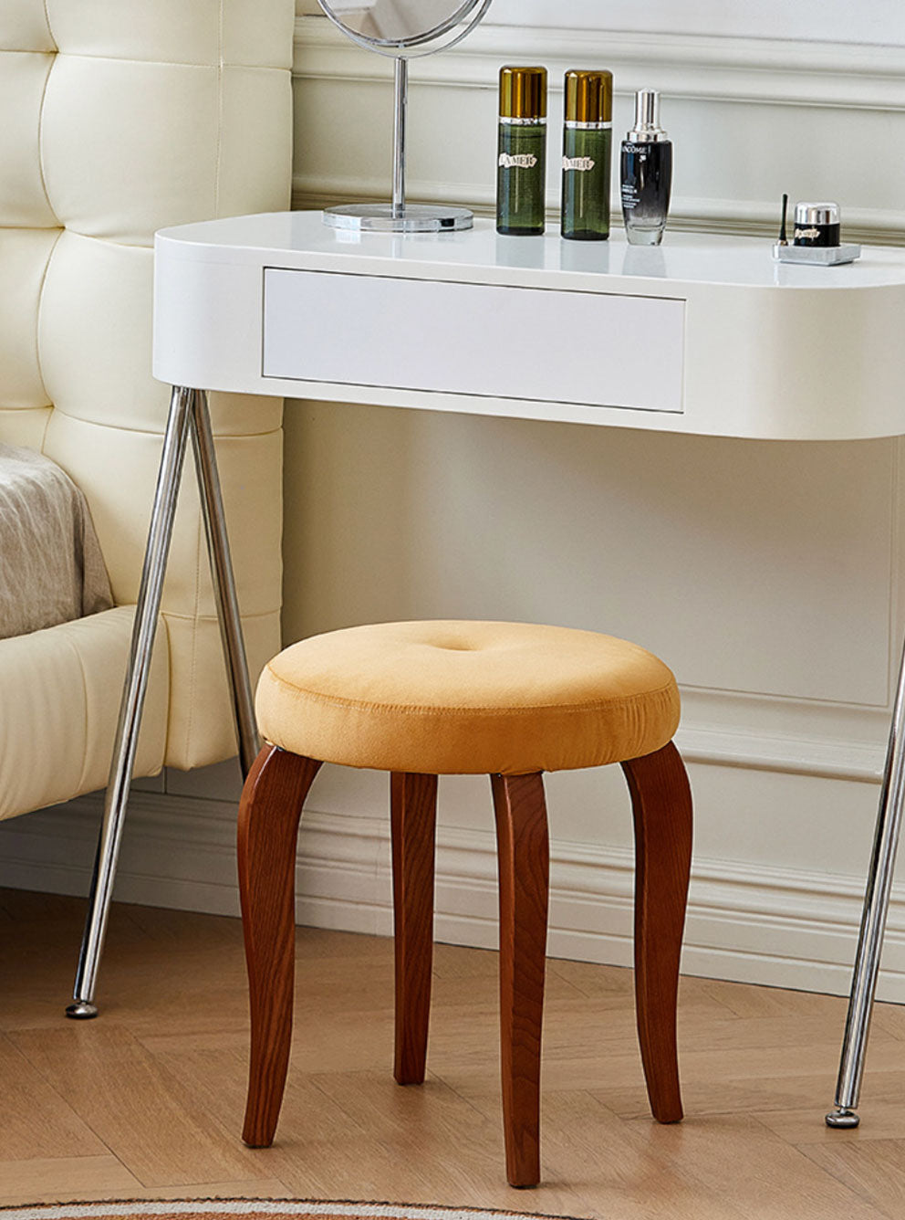 Solid Wood Chubby Stool