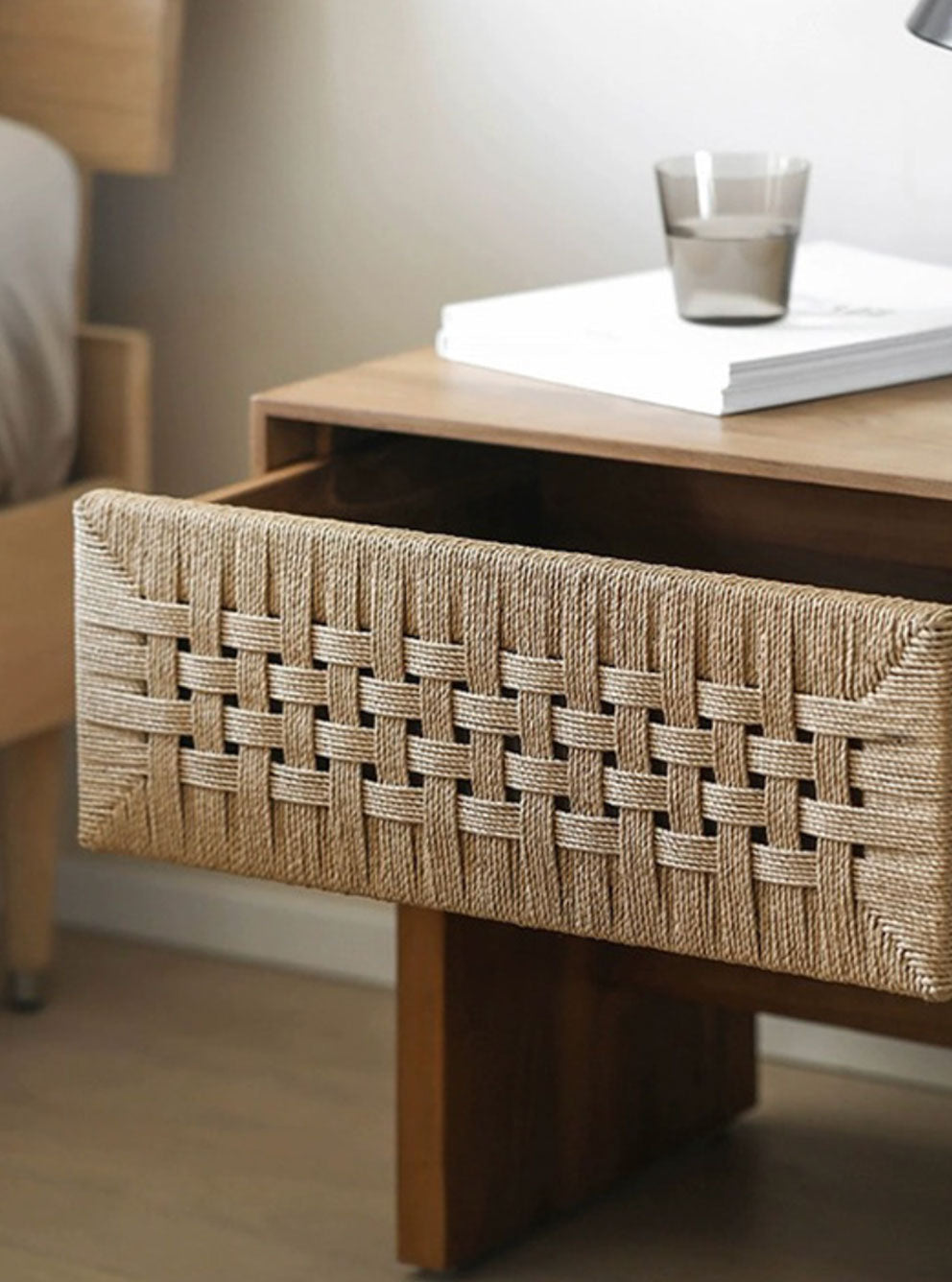 Inne Solid Wood Nightstand