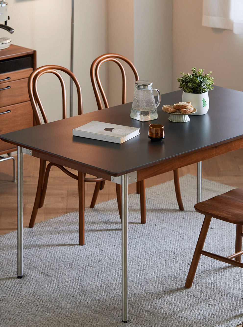 Seasons Solid Wood/Sintered Stone Table