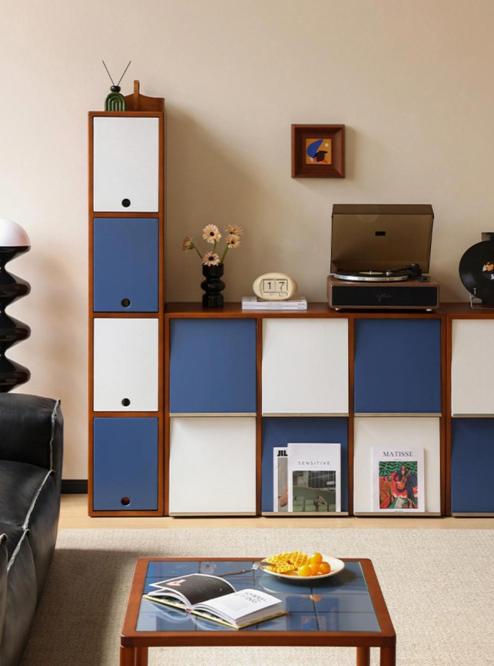 Seis Super Slim Solid Wood Cabinet