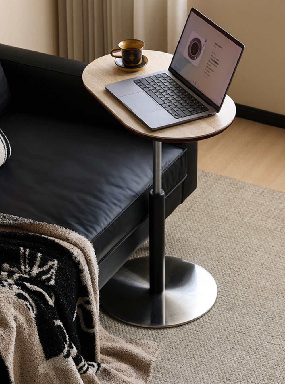 Lune Adjustable Height Side Table