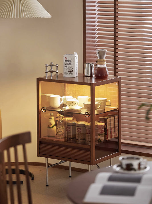 Cella Solid Wood Display Cabinet