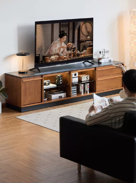Oseo Solid Wood TV Console
