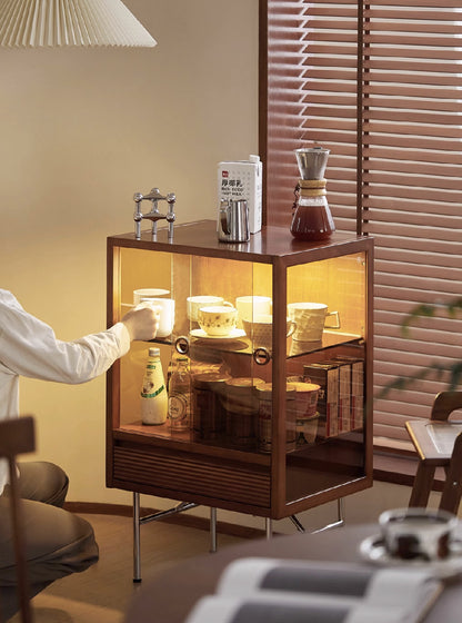 Cella Solid Wood Display Cabinet