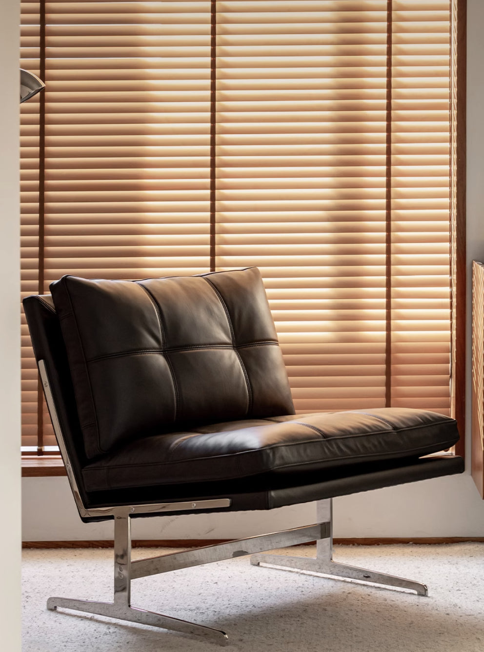 Basset Stainless Steel Lounge Chair