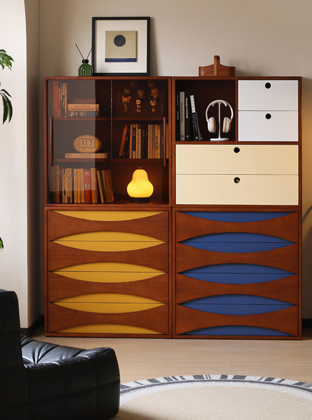 Palette Solid Wood Modular Cabinet (Stackable) – Happy Home Furniture