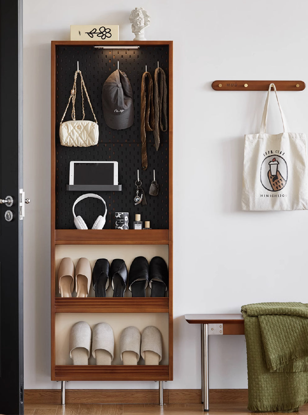 Solid Wood Super Slim Rack