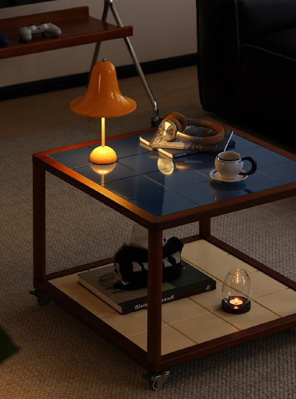 Checkerboard Solid Wood Coffee Table