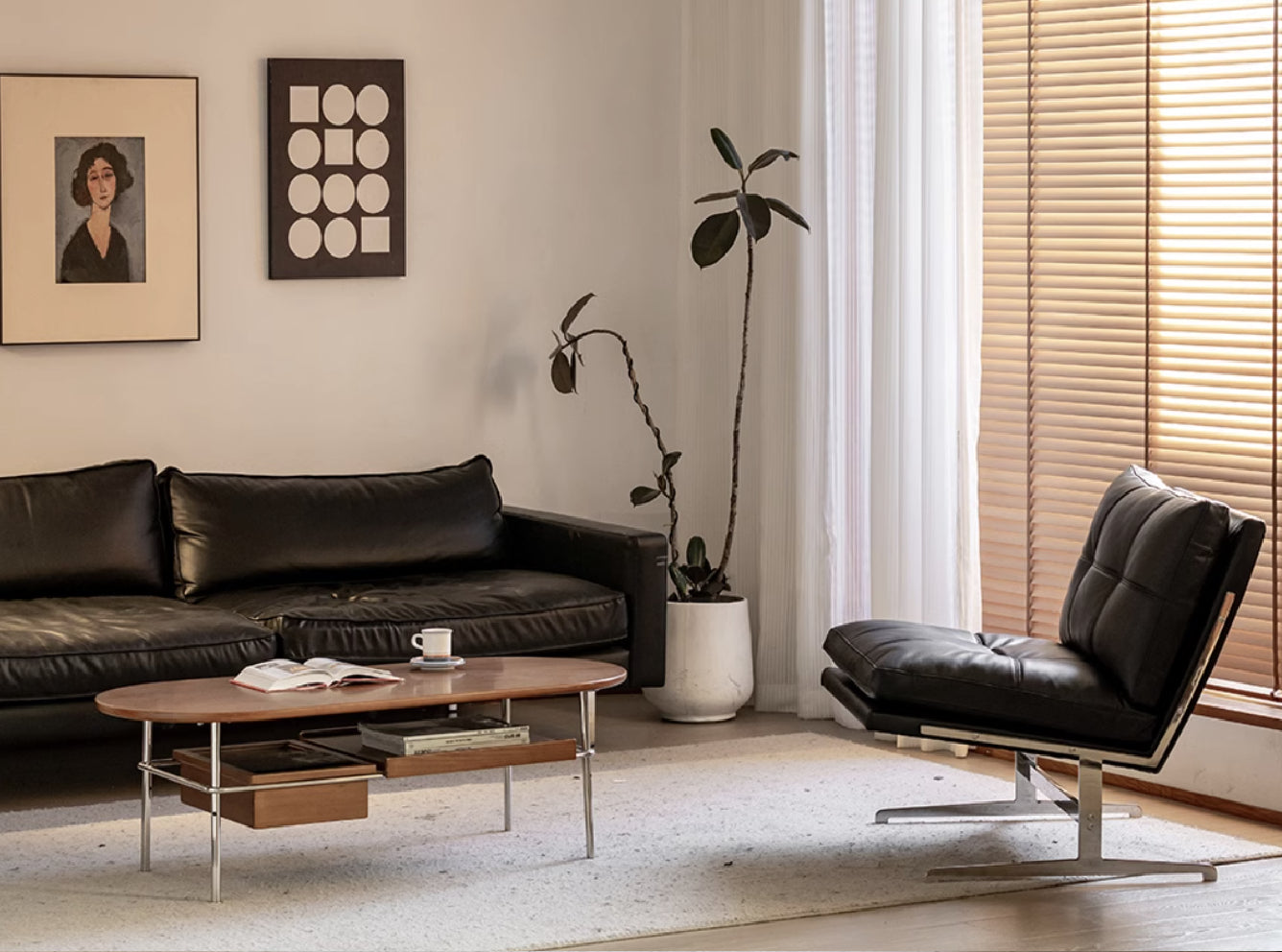 Basset Stainless Steel Lounge Chair